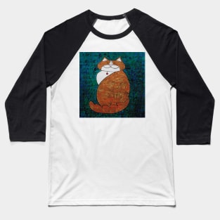 Kevin the Ginger Cat Painting Baseball T-Shirt